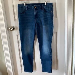 Old Navy Super Skinner Mid Rise Blue Jeans Size 12